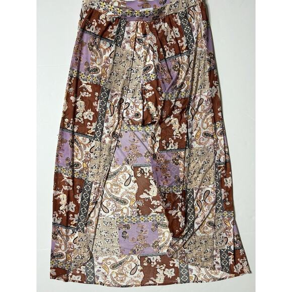 Almost Famous Womens Multicolor Bandeau Top & Dress Set Size XL Stretch - Picture 12 of 16